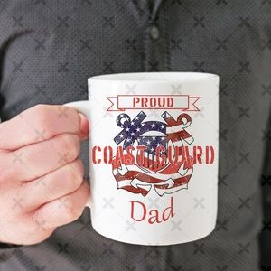 Proud Coast Guard Dad Mug